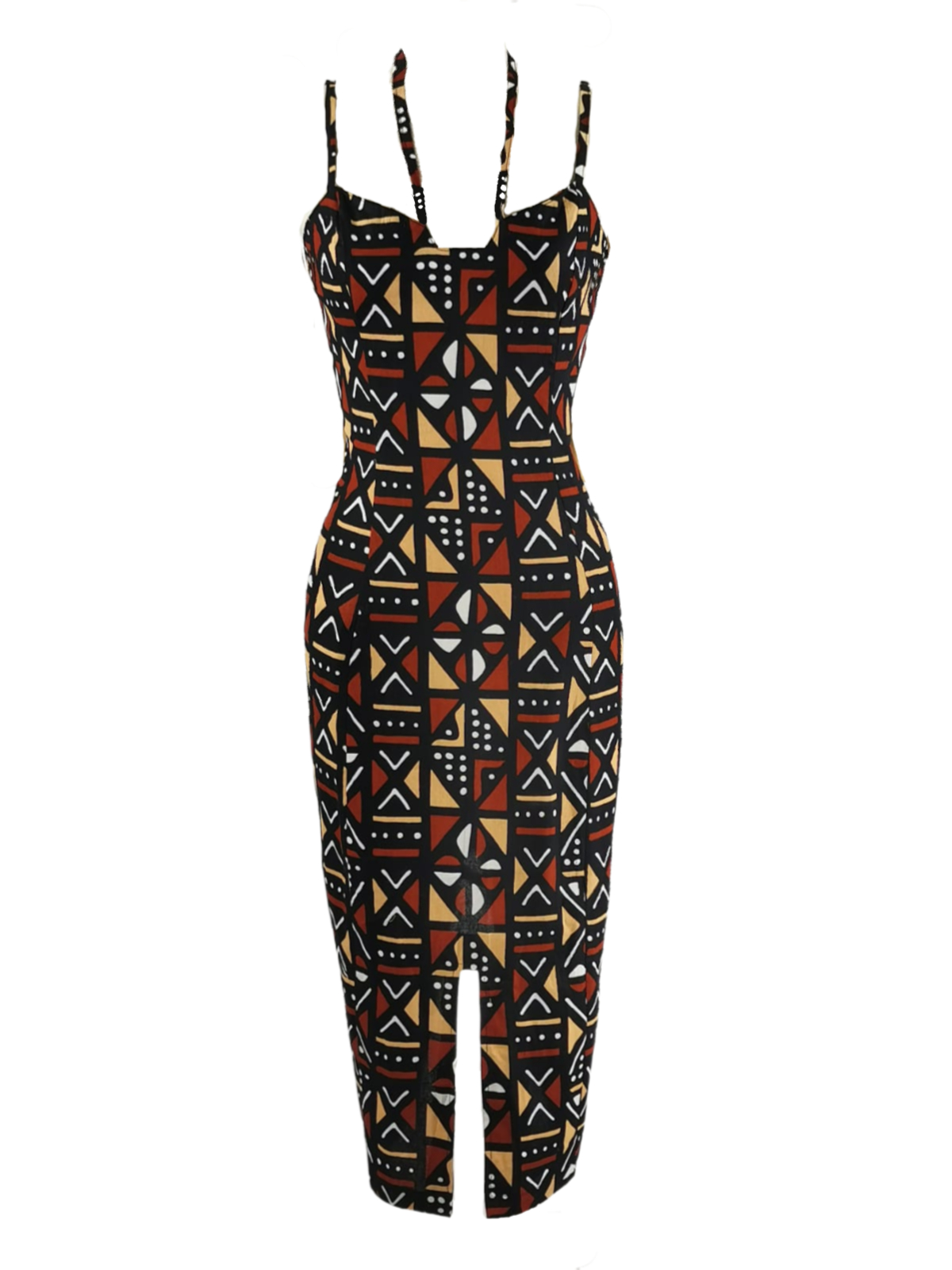 ROBE WAX MARRON Pouedoma Bogolan